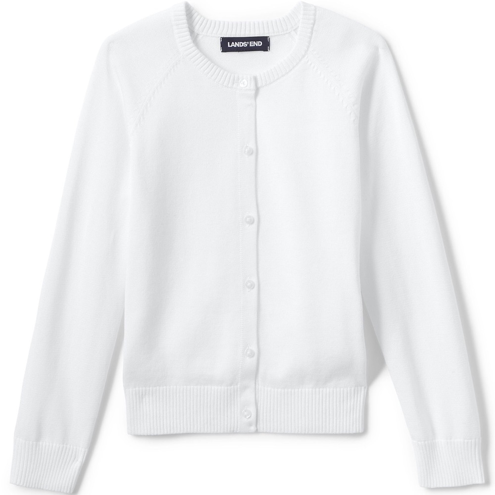 Lands End White Sweater